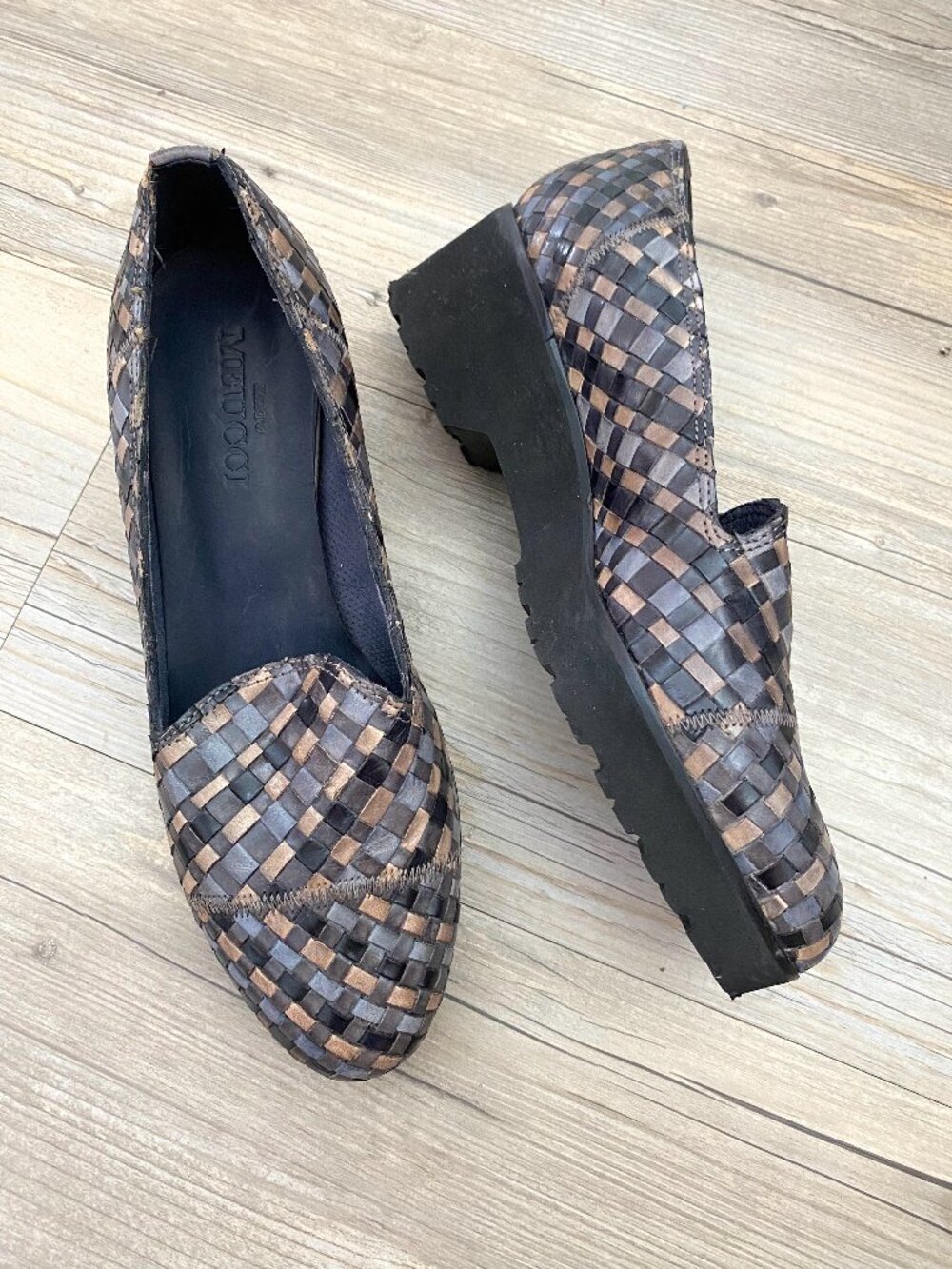 Sesto Meucci Woven Loafers Size 7.5